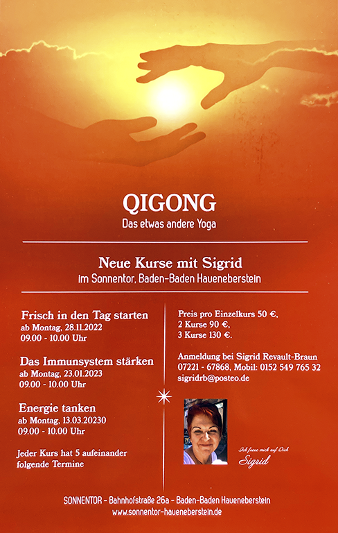 QIGONG - Neue Kurse